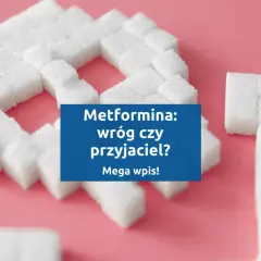 Kostki cukru ułożone w kształt serca, symbolizujące walkę z cukrzycą. Metformina, lek na cukrzycę, może być kluczem do zdrowia.